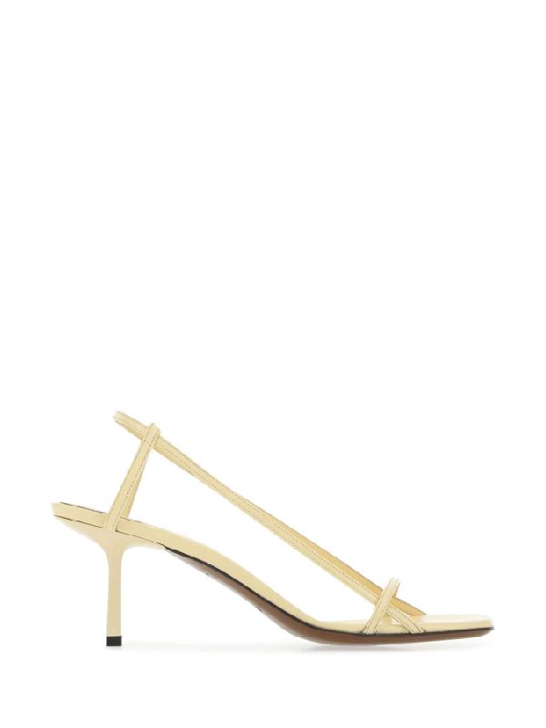 Leather Strappy Sandalheel