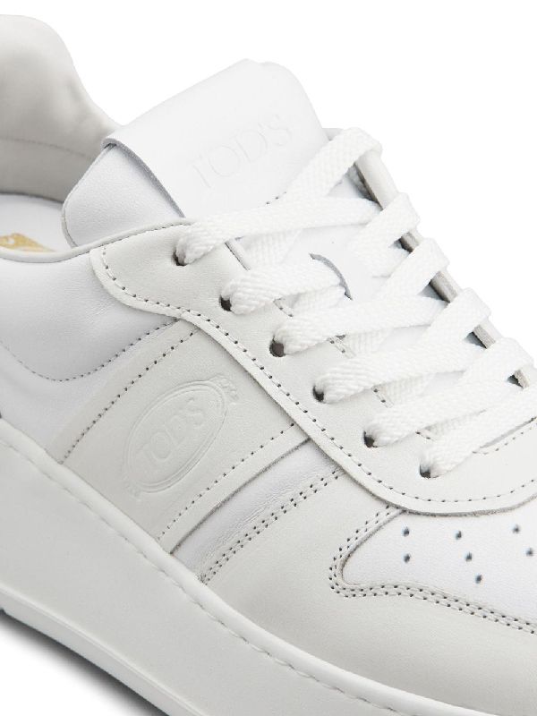 White Platform Leather
  Sneakers