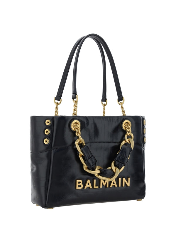 1945 Logo Leather Chain Tote Bag