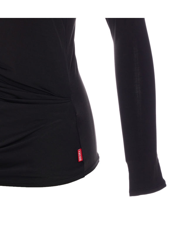 Wrap Detail Long Sleeve Top