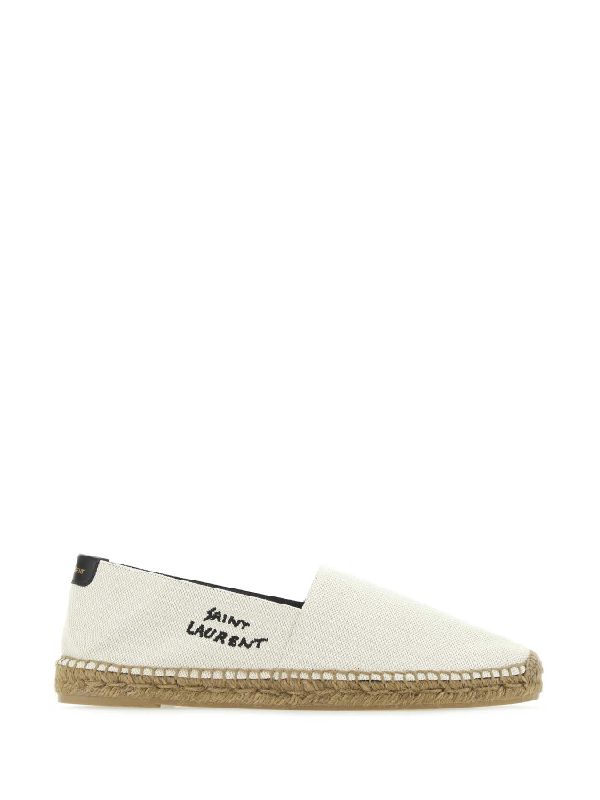Logo Embroidered Canvas Espadrille