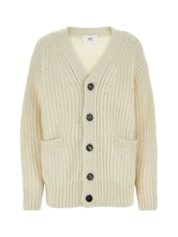 V-Neck Pocket Knit Cardigan