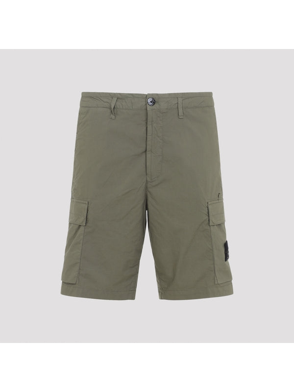 Wappen Patch Cargo Pocket Cotton Shorts