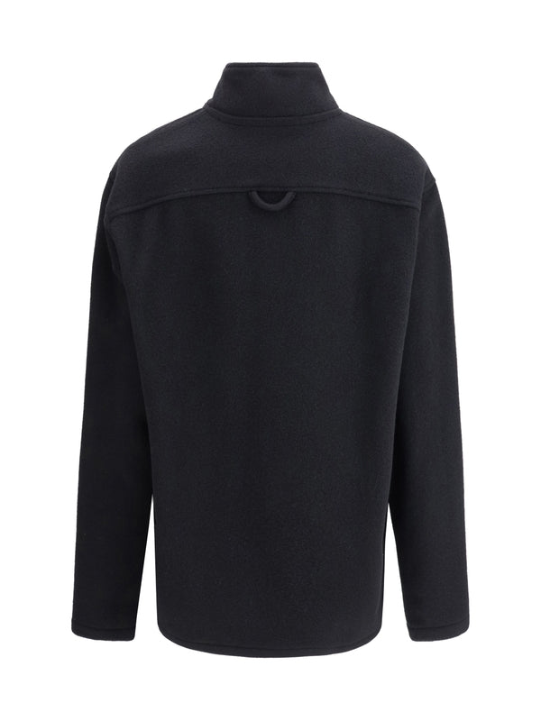 Half Zip-up Wool Knitted