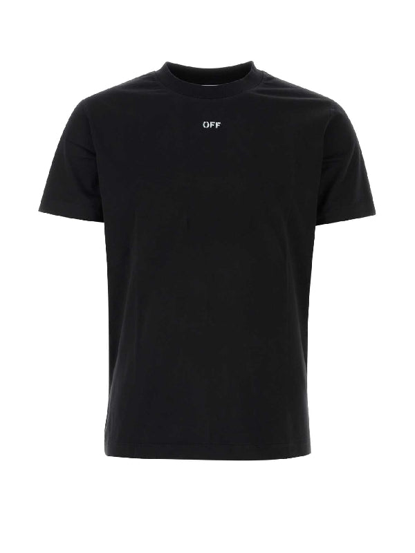 T-SHIRTS OMAA027C99JER017 1001 Black Half Sleeve