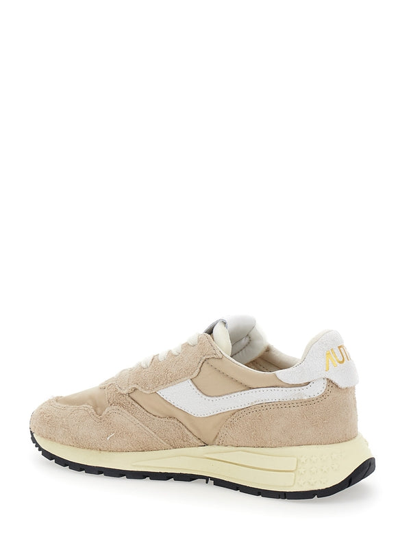 Autry Beige Low Top Sneakers