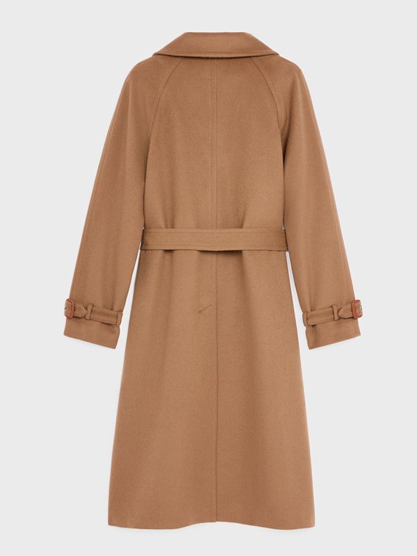 Belted Detail Camel Coat