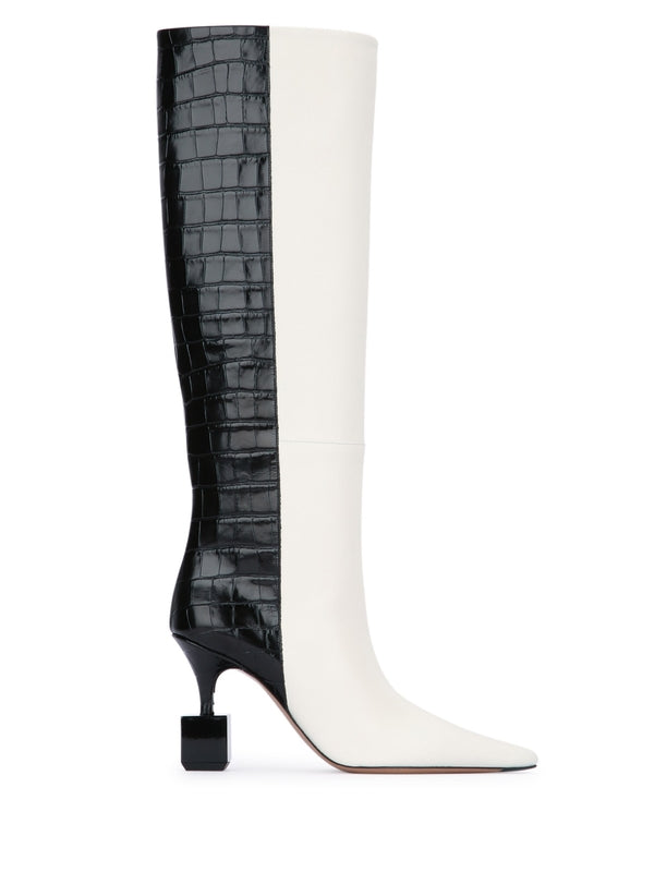 Rockstud Handle Leather Tote Bag