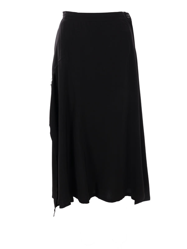 Black Asymmetric Skirt