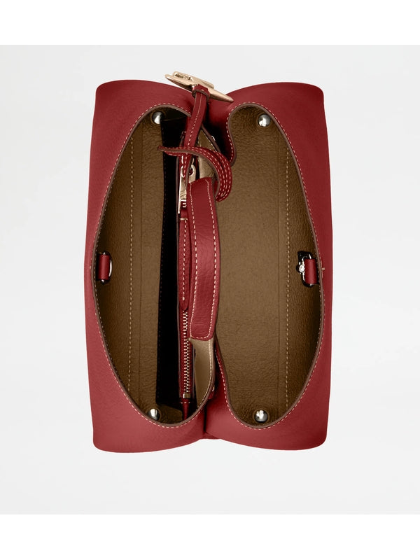 Tod'S Burgundy Tote Bag