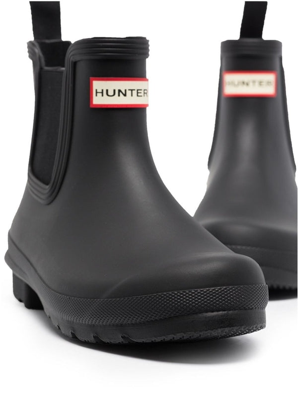 Hunter Black Ankle Boots