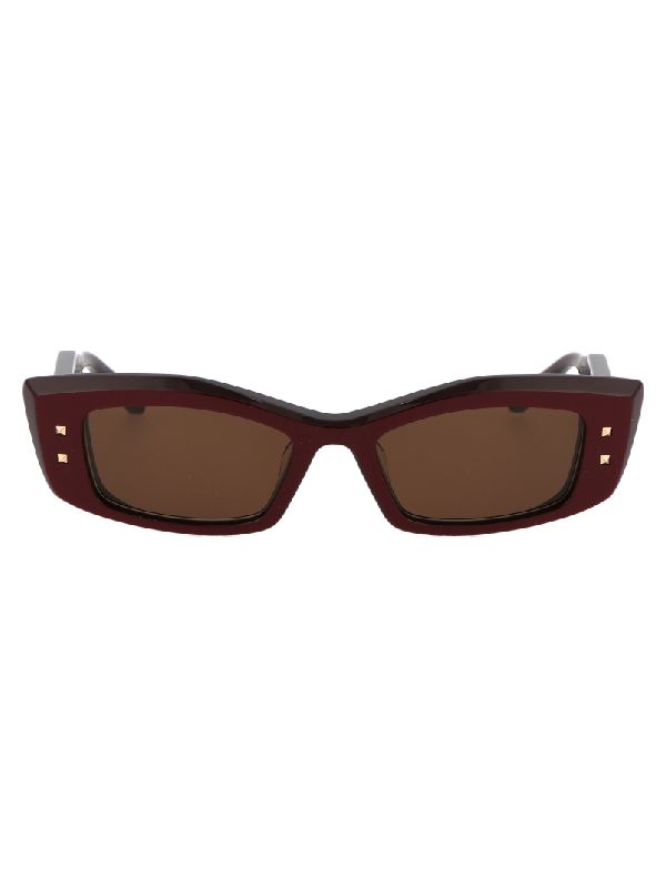 Stud Temple Square Sunglasses