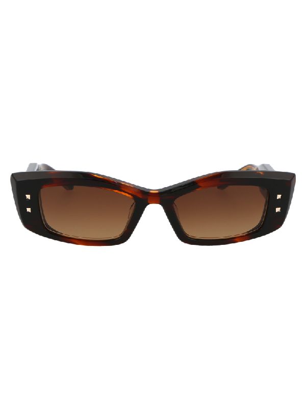 Stud Temple Square Sunglasses