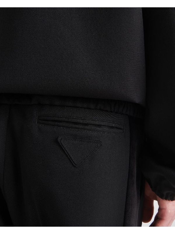 Virgin Wool Jogger Pants