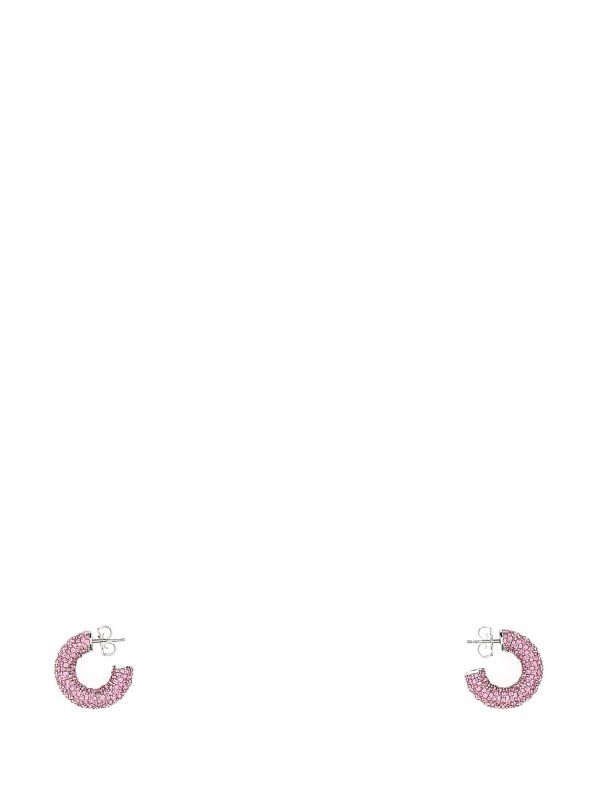 Rhinestone Hoop Mini Earrings