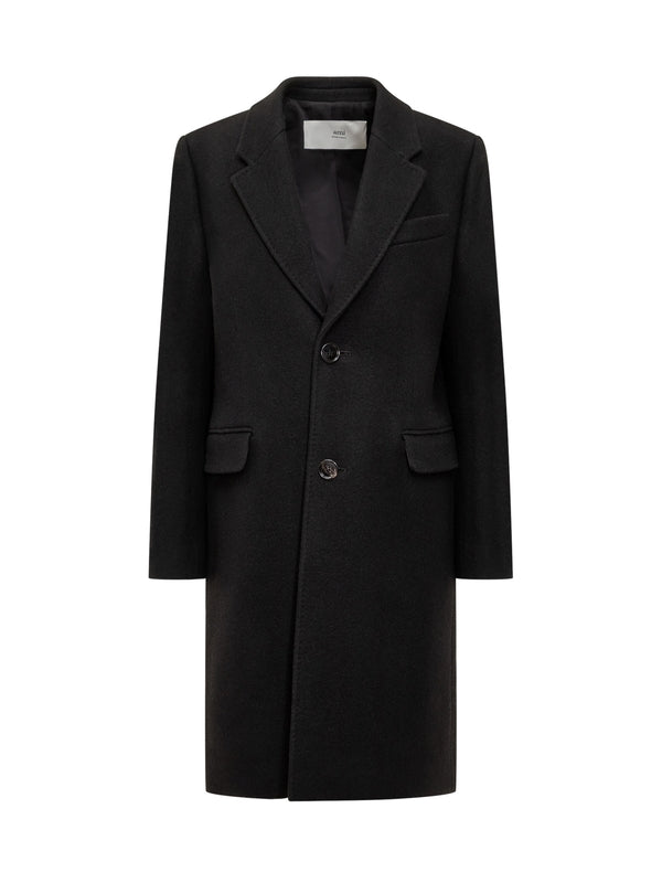 Single-Breasted Wool Coat