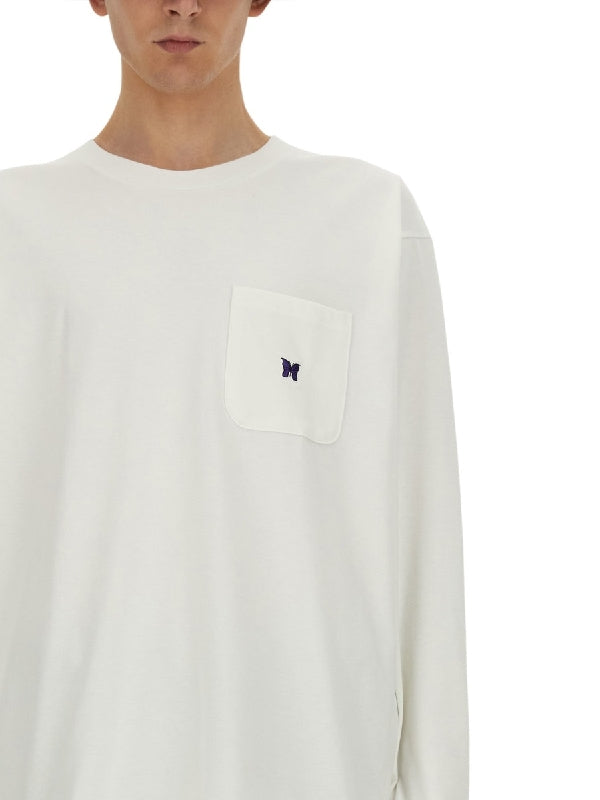 Logo Embroidered Long Sleeve Top