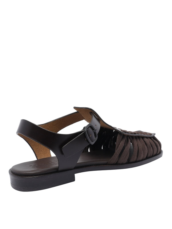Alaro Leather Cotton Sandal