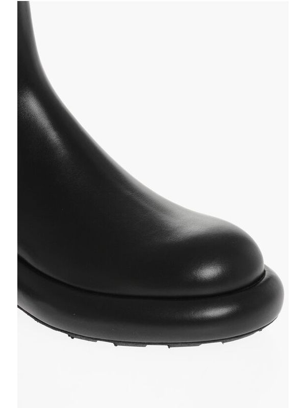 Black Leather Chelsea Boots