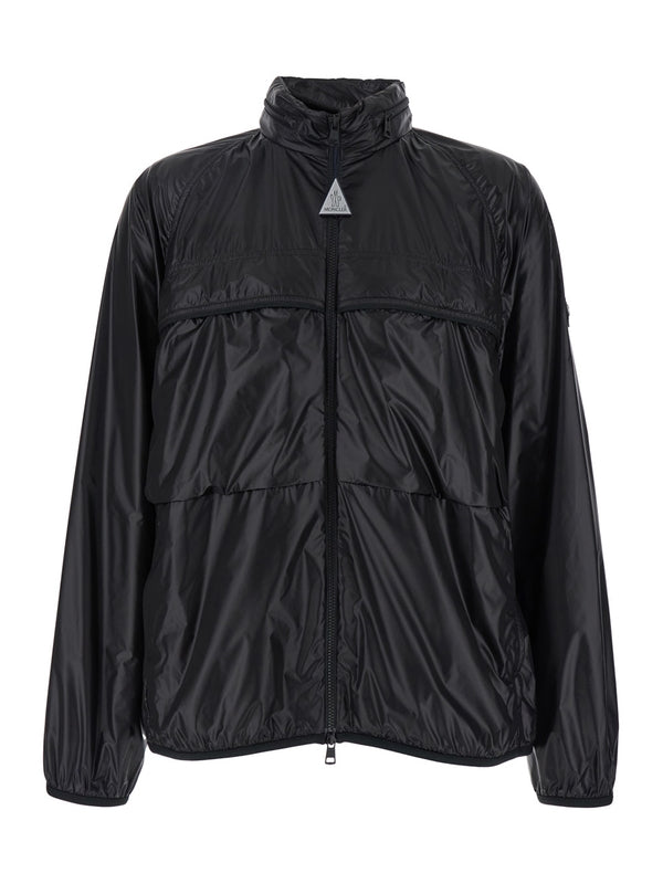 ANUBIS Logo Patch Nylon High-Neck Jacket