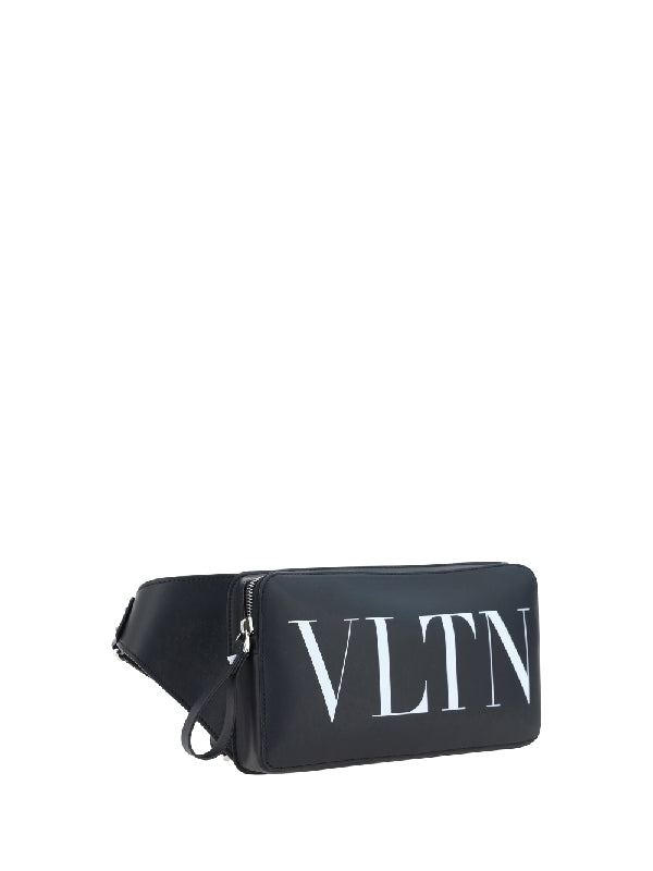 VLTN Logo Leather Belt Bag