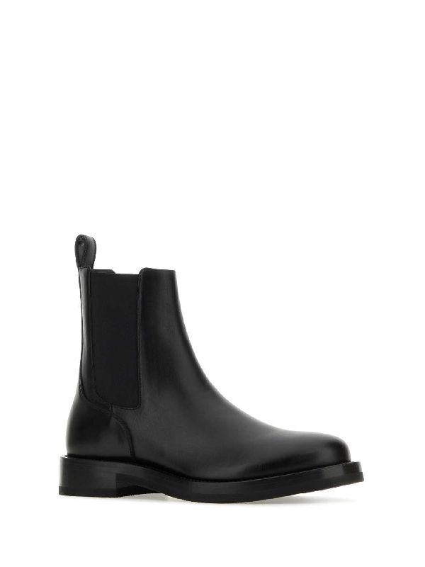 Black Leather Chelsea Boots