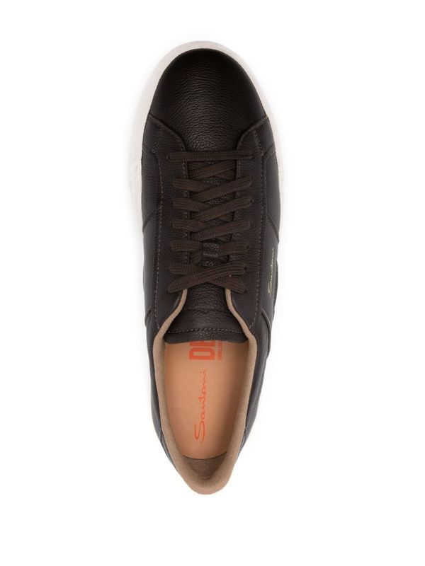 Logo Leather Lowtop Sneakers