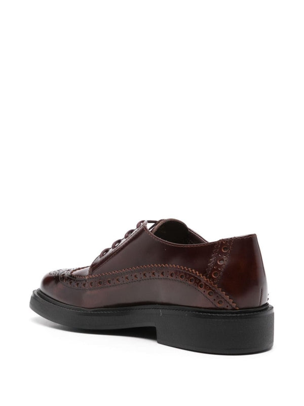 Brogue Leather Derby Shoes