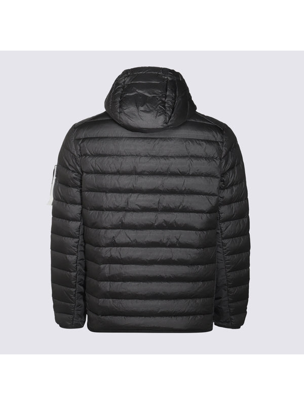 Wappen Patch Nylon Hood Padded Jacket