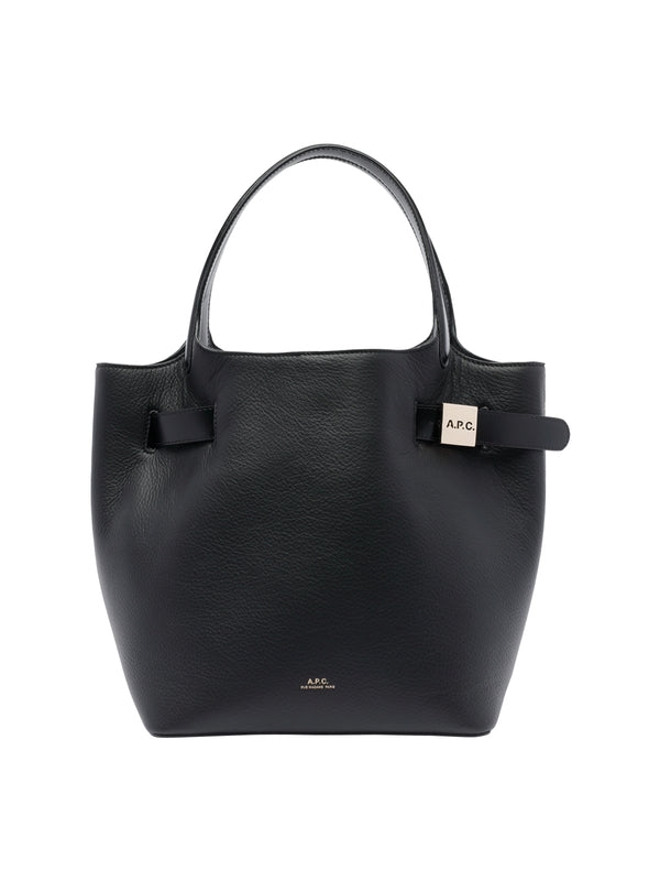 Vera Logo Leather Tote Bag