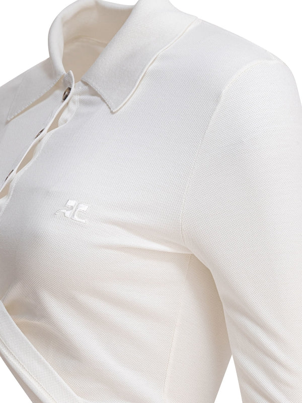 Twist Detail Logo Polo Shirt