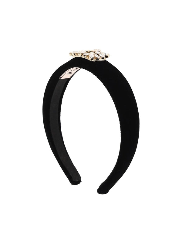 Crystal-embellished Velvet Hairband - Jente