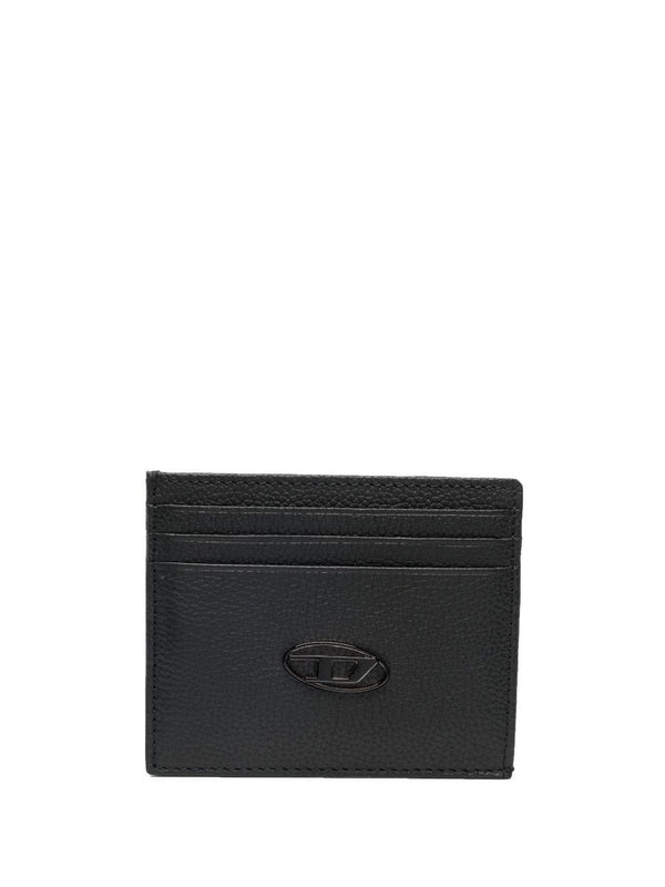 D Logo Leather Card Wallet