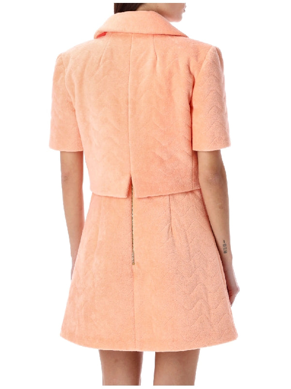 PATOU - Terry Quilted Crop Single Jacket - Jente