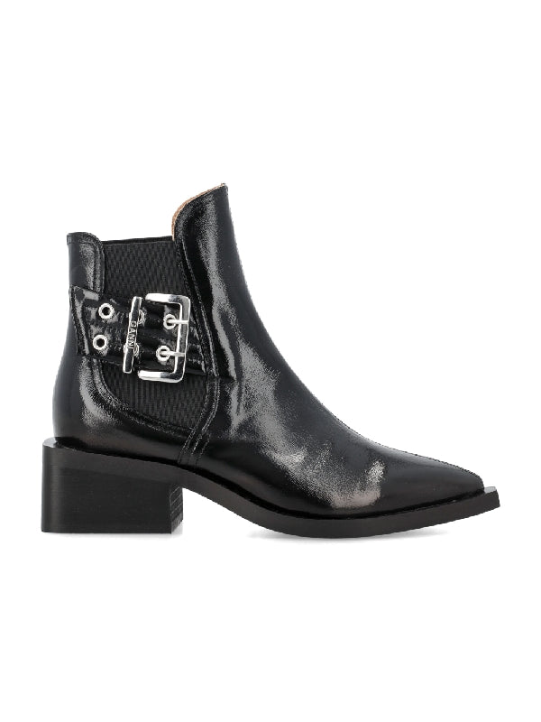 GANNI - Chunky Buckle Chelsea Boots - Jente