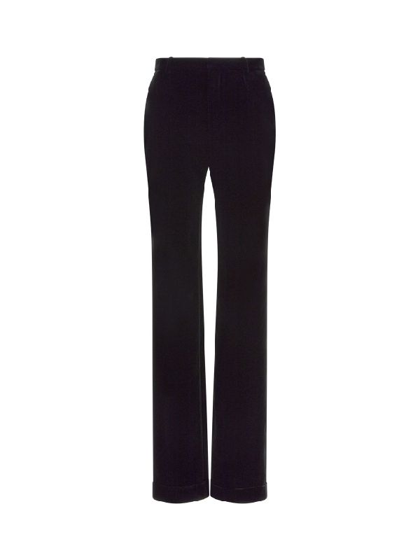 Black Satin Cupro Pants