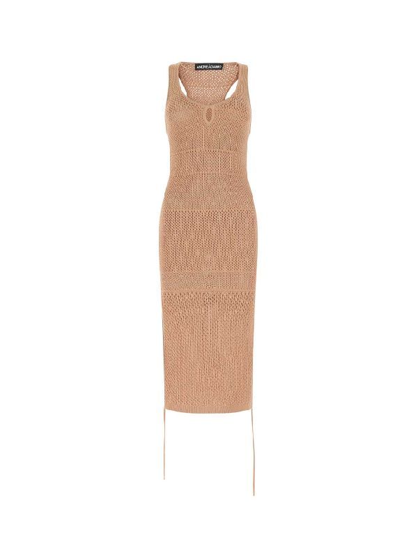 Side String Knit Dress