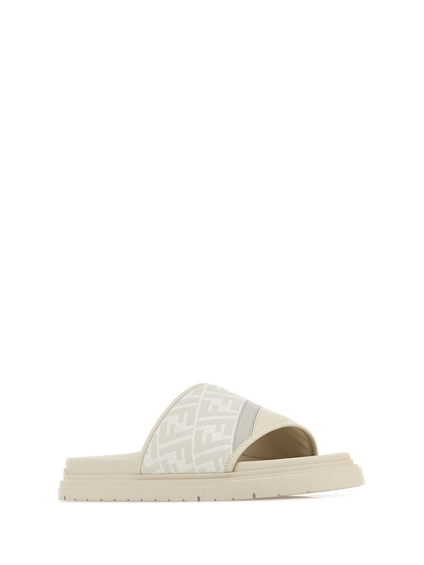 Fendi White Slides