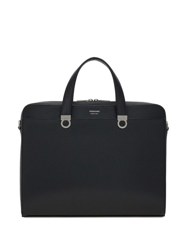 Ferragamo Black Brief Case