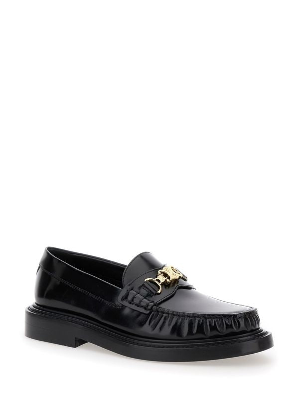 Triomphe Chain Leather Loafers