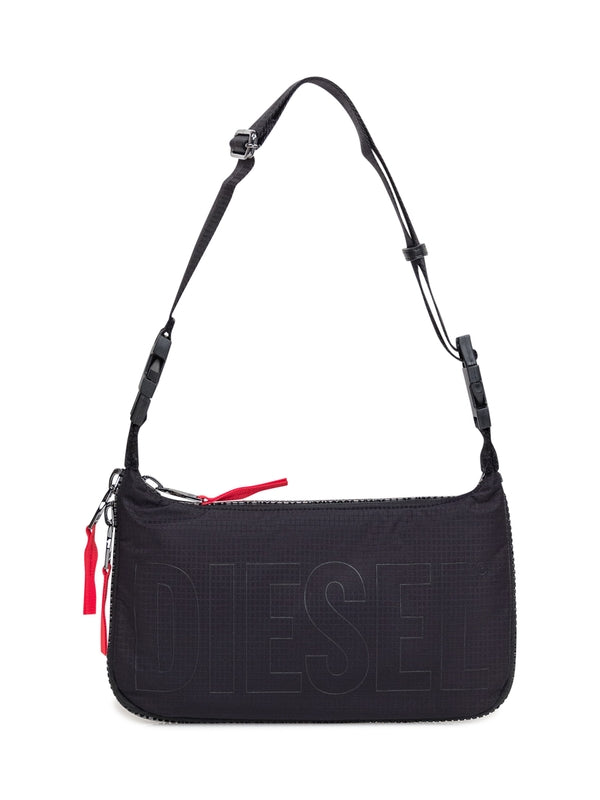 Zip D Logo Nylon Shoulder Bag