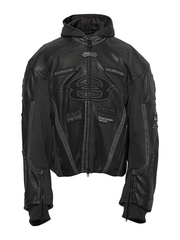 Hybrid Biker Leather Jacket