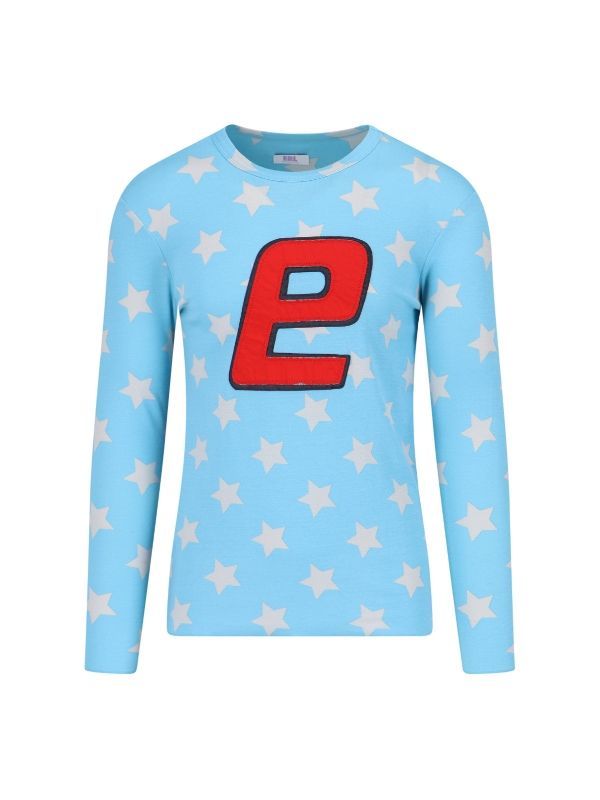 Star Printing Long-Sleeve Top