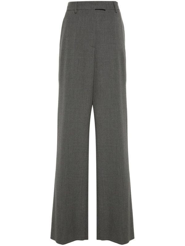 Wool Blend Tailored Pants