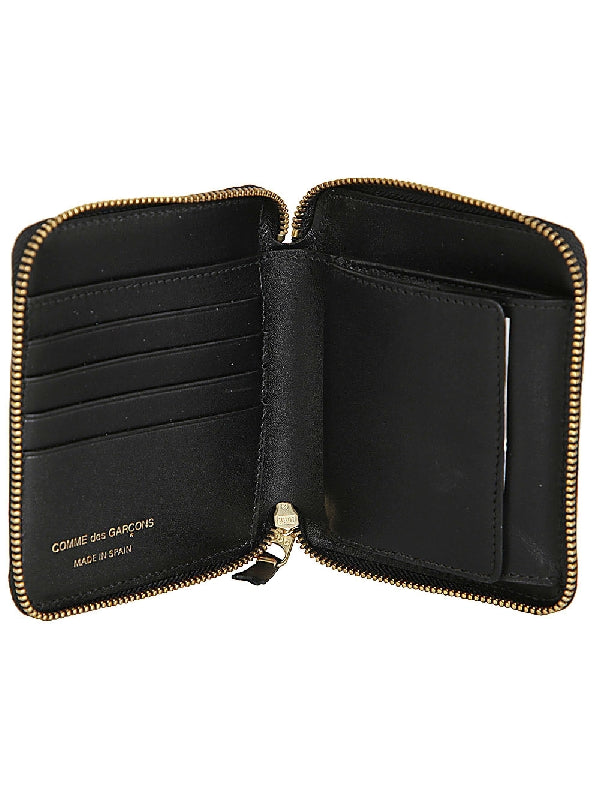 Zipper Around Leather Wallet