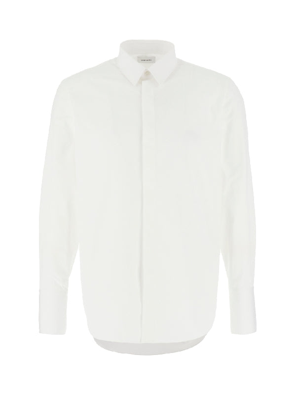 White Cotton Longsleeve
  Shirt