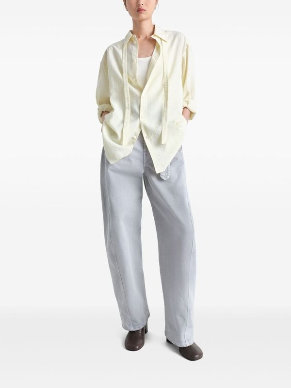 Tie Detail
  Silk Blend Shirt