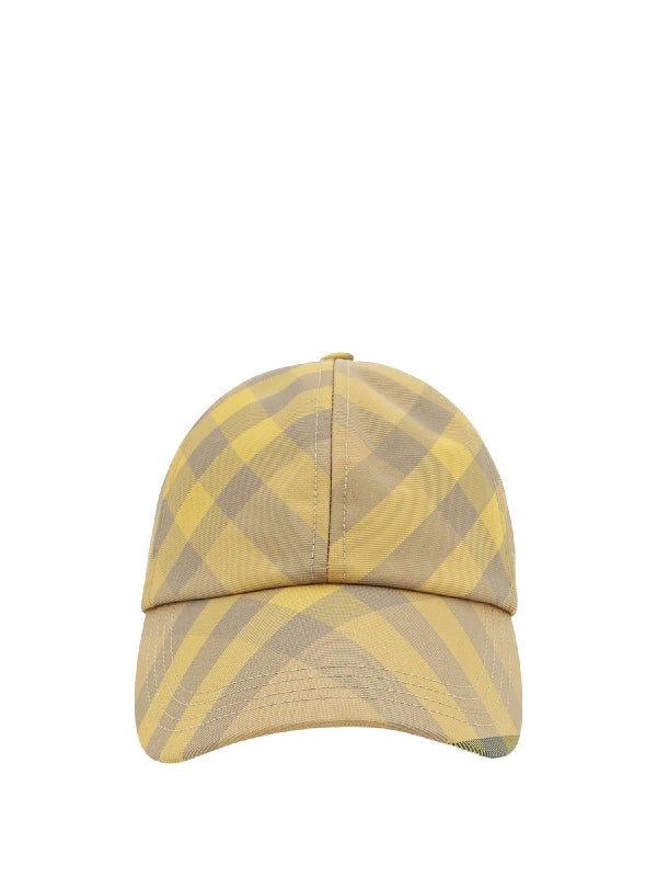 Check Canvas Baseball Cap