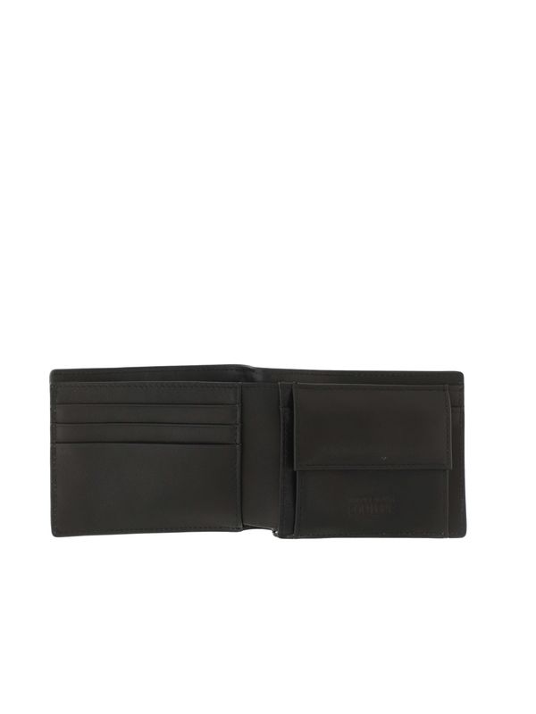 Chain Couture Leather Bifold Wallet