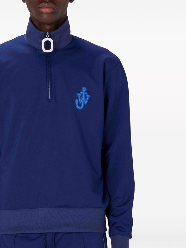 Anchor Logo Half Zip Polo
  Shirt